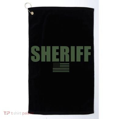 Sheriff Od Green On Duty Uniform Golf Towel