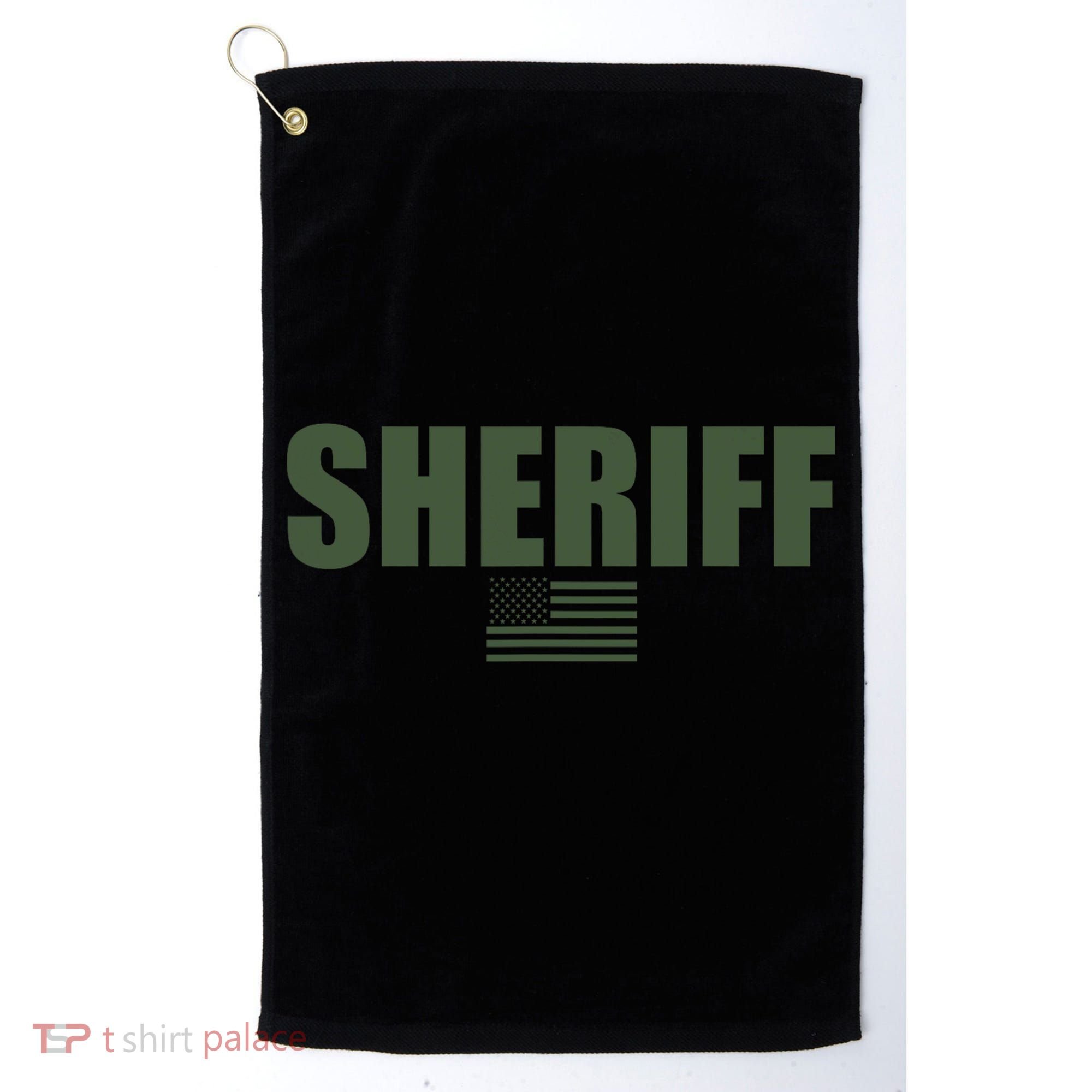 Sheriff Od Green On Duty Uniform Golf Towel