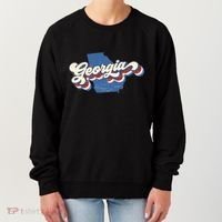 State Of Georgia Retro Logo Women's Sweatshirt thumb 0