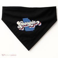 State Of Georgia Retro Logo USA-Made Doggie Bandana thumb 0