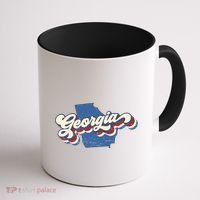 State Of Georgia Retro Logo Coffee Mug thumb 1