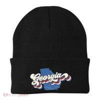 State Of Georgia Retro Logo Beanie thumb 0