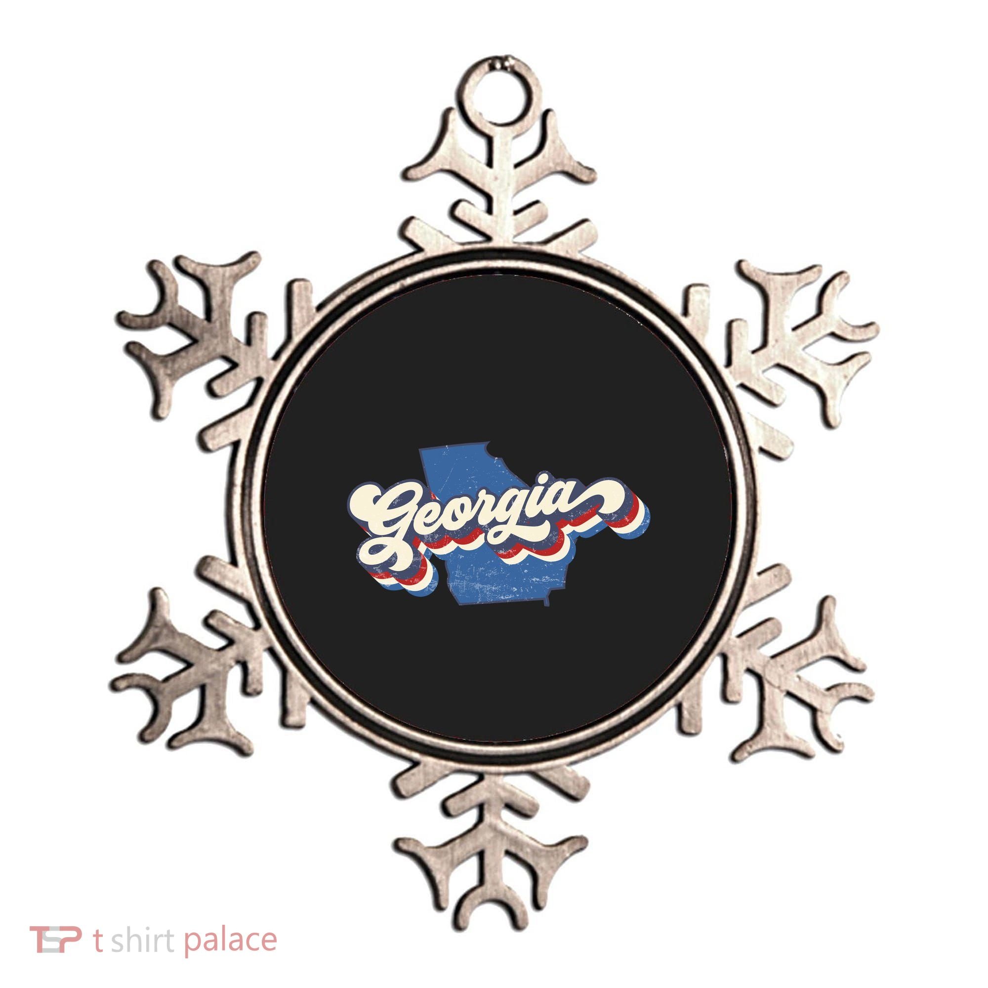 State Of Georgia Retro Logo Ornament