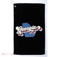 State Of Georgia Retro Logo Golf Towel thumb 0