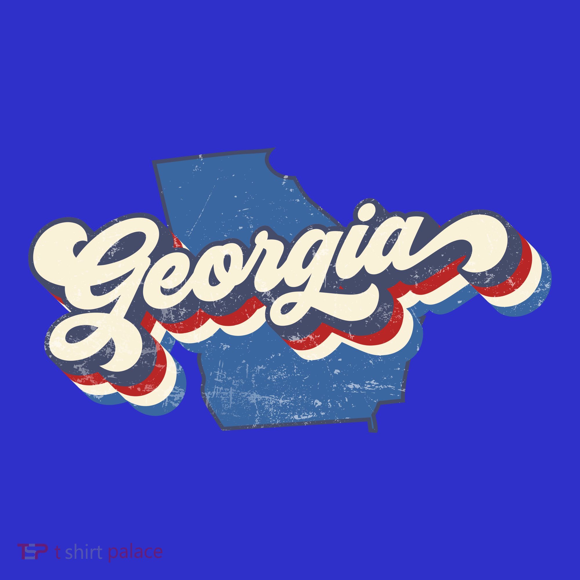 State Of Georgia Retro Logo Apron