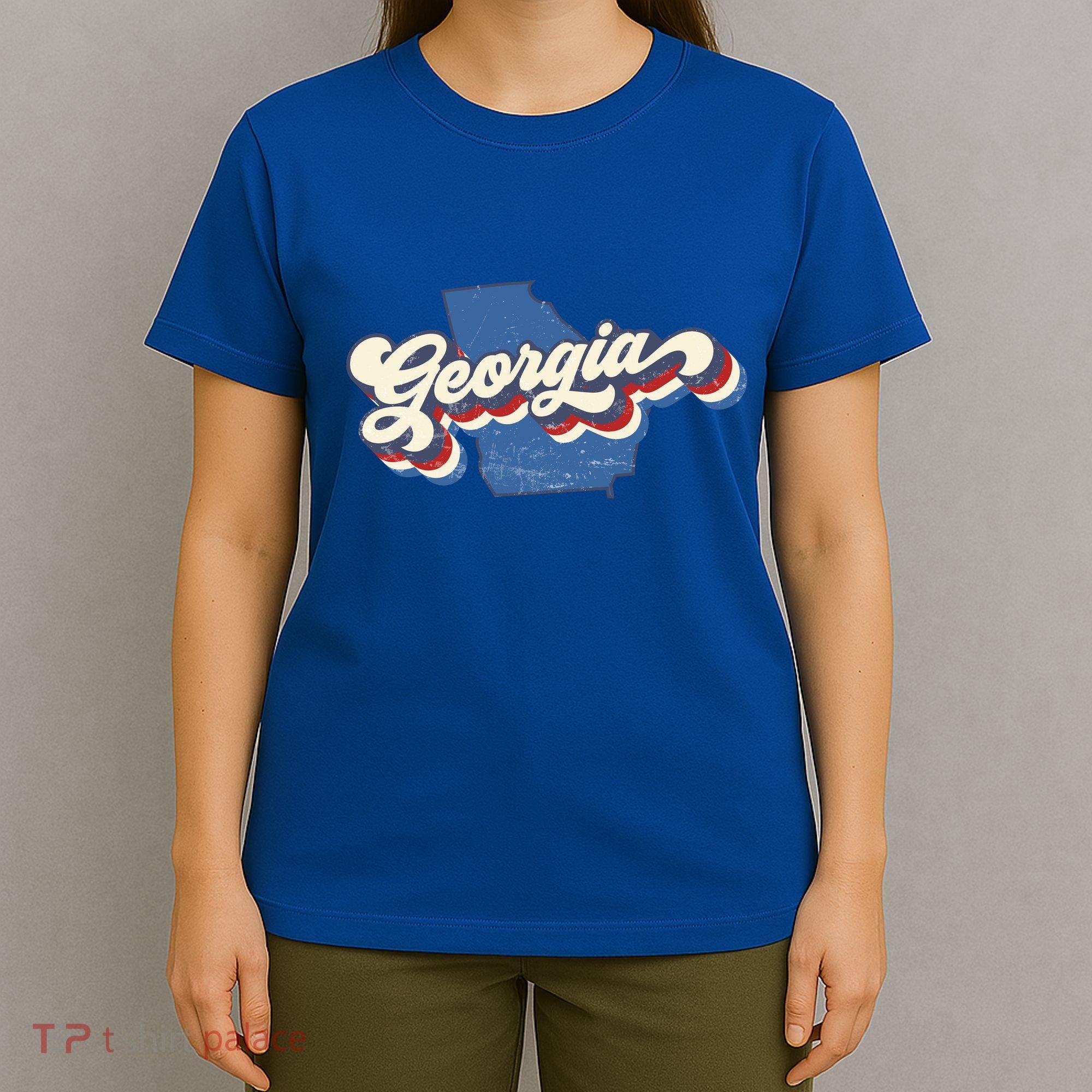 State Of Georgia Retro Logo T-Shirt