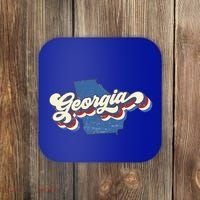 State Of Georgia Retro Logo Coaster thumb 0