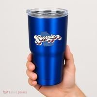 State Of Georgia Retro Logo Tumbler thumb 2