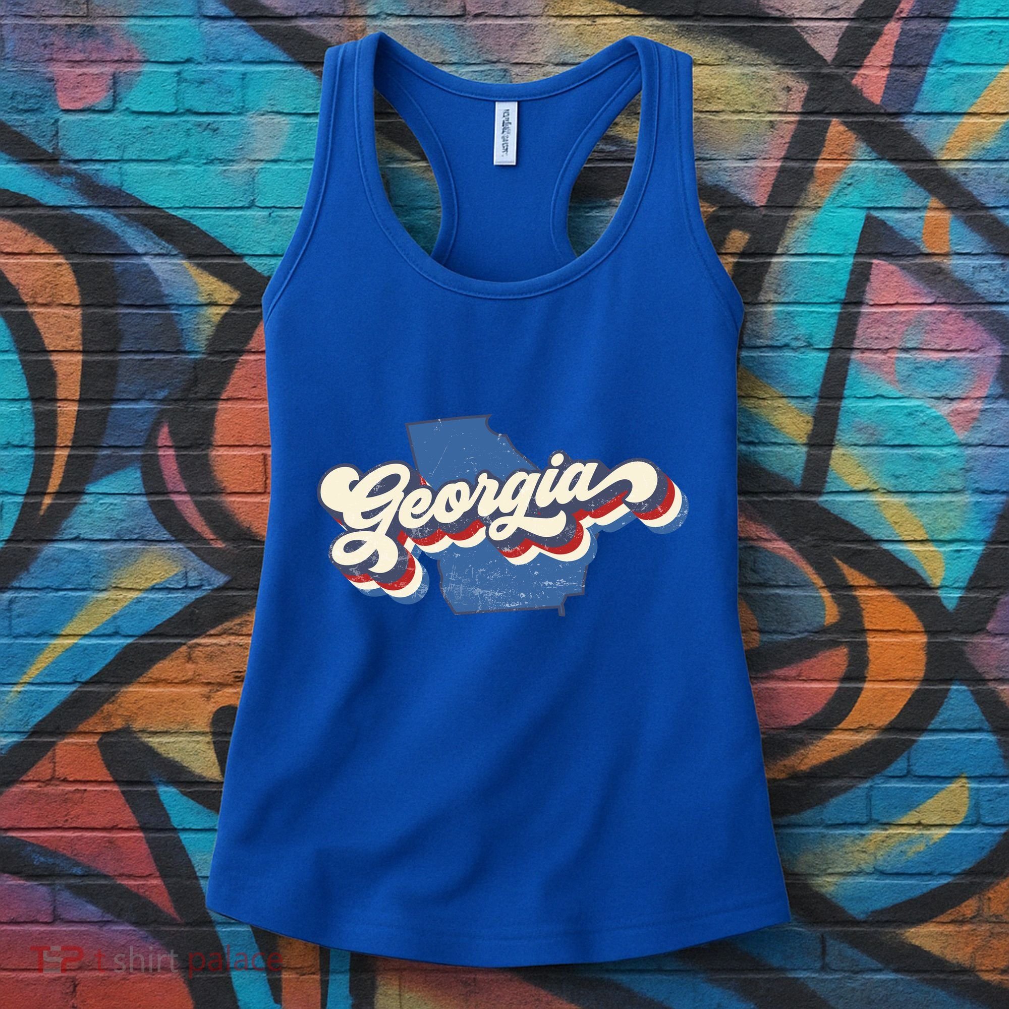 State Of Georgia Retro Logo Women's Tank Top
