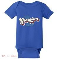 State Of Georgia Retro Logo Baby Bodysuit thumb 0