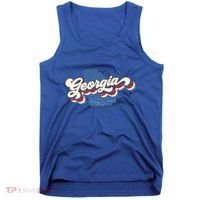State Of Georgia Retro Logo Tank Top thumb 0