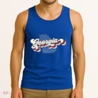 State Of Georgia Retro Logo Tank Top thumb 3