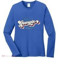 State Of Georgia Retro Logo Women's Long Sleeve Shirt thumb 0