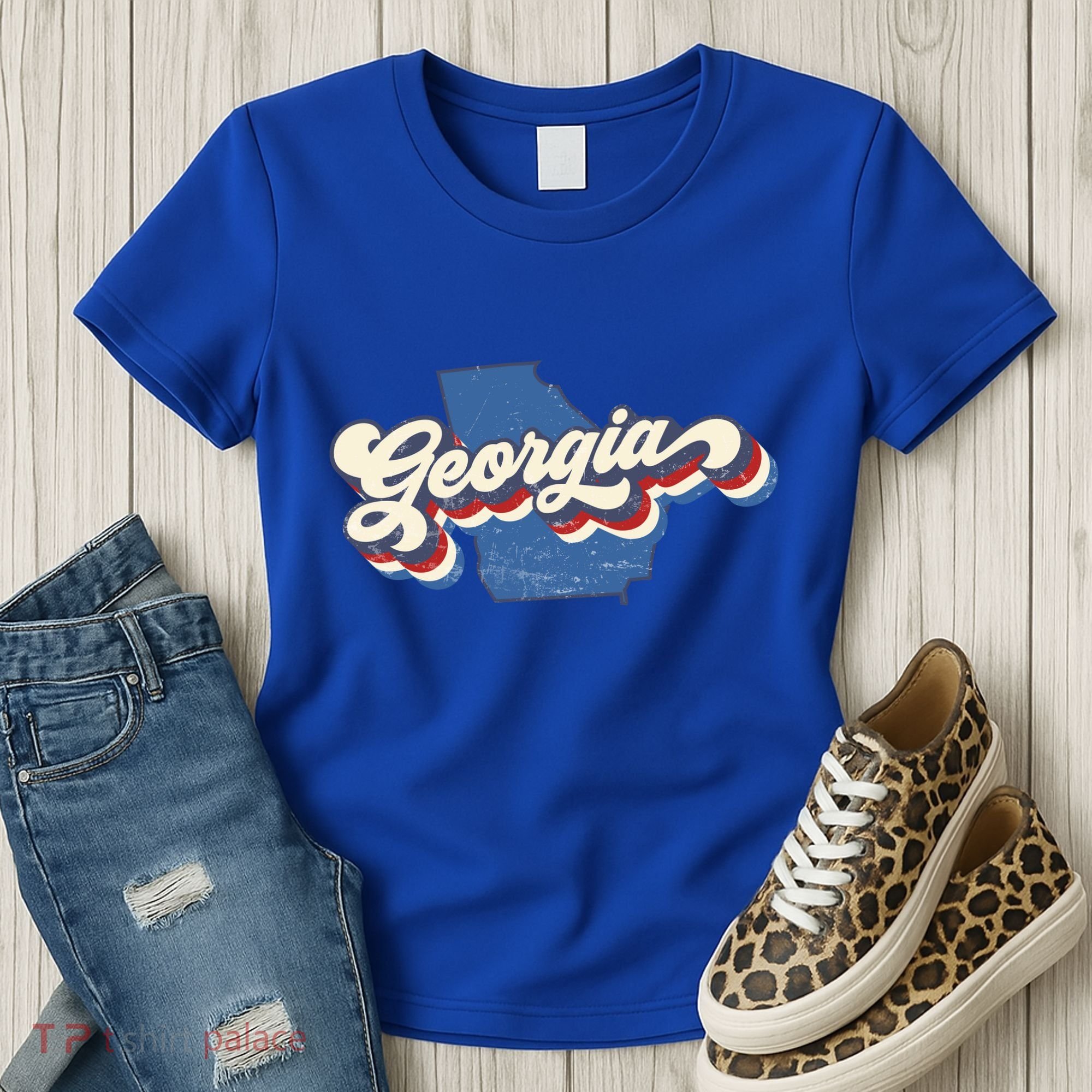 State Of Georgia Retro Logo Women's T-Shirt