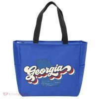 State Of Georgia Retro Logo Tote Bag thumb 0