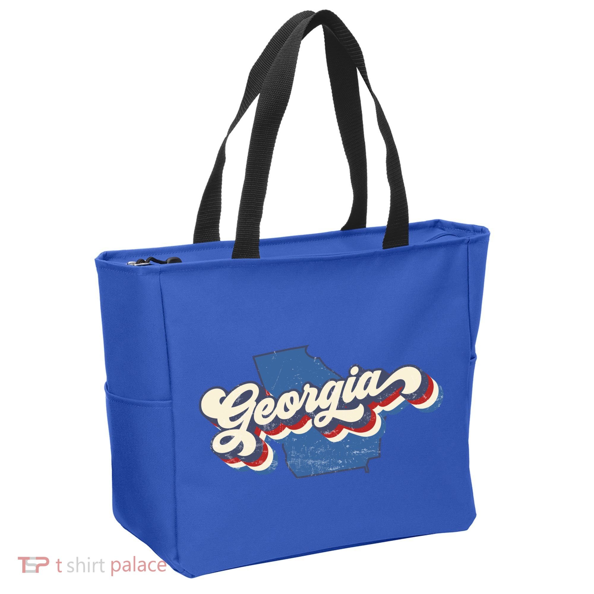State Of Georgia Retro Logo Tote Bag