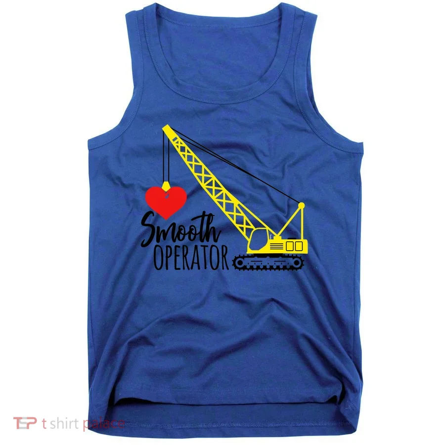 Smooth Operator Gift Tractor Construction Heart Bulldozer Gift Tank Top