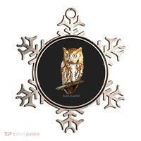 Screech Owl Graphic Birder Wildlife Bird Watching Ornament thumb 0
