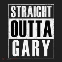 Straight Outta Gary Indiana And In Funny Golf Towel thumb 3