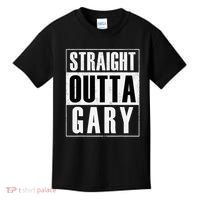 Straight Outta Gary Indiana And In Funny Kids T-Shirt thumb 0