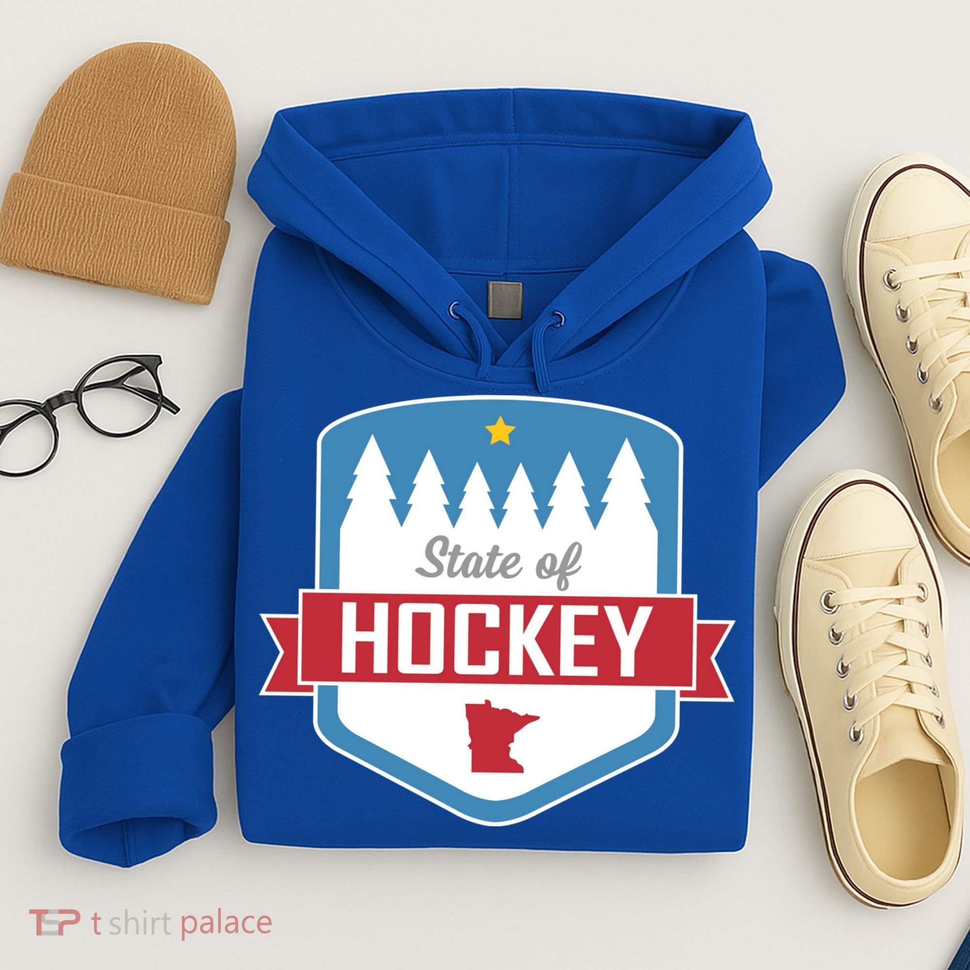 State Of Hockey Minnesota Hoodie