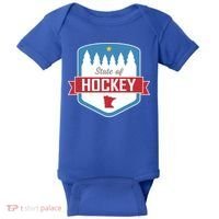 State Of Hockey Minnesota Baby Bodysuit thumb 0