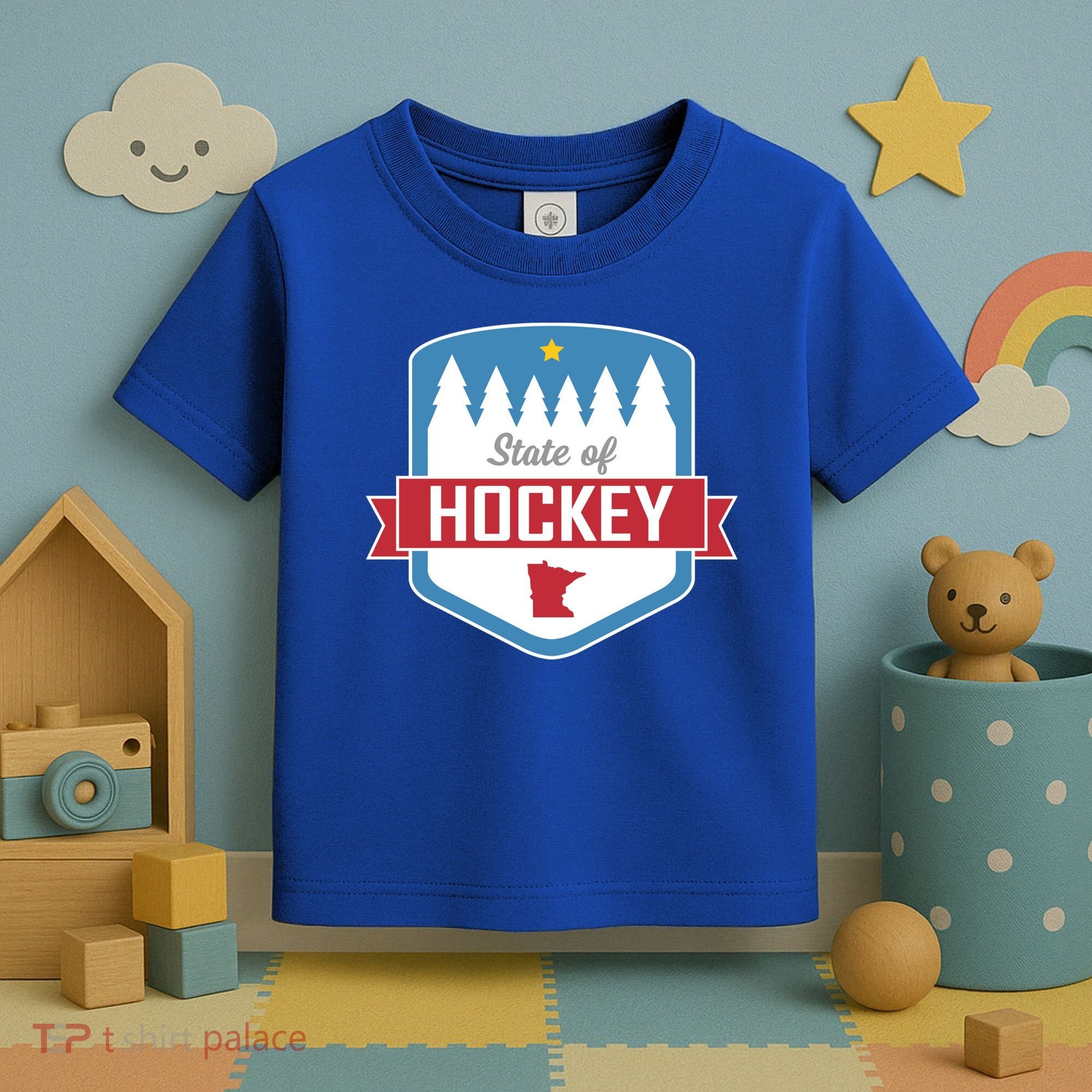 State Of Hockey Minnesota Toddler T-Shirt