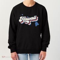State Of Hawaii Retro Logo Women's Sweatshirt thumb 0