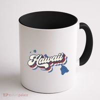 State Of Hawaii Retro Logo Coffee Mug thumb 1