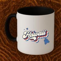 State Of Hawaii Retro Logo Coffee Mug thumb 2