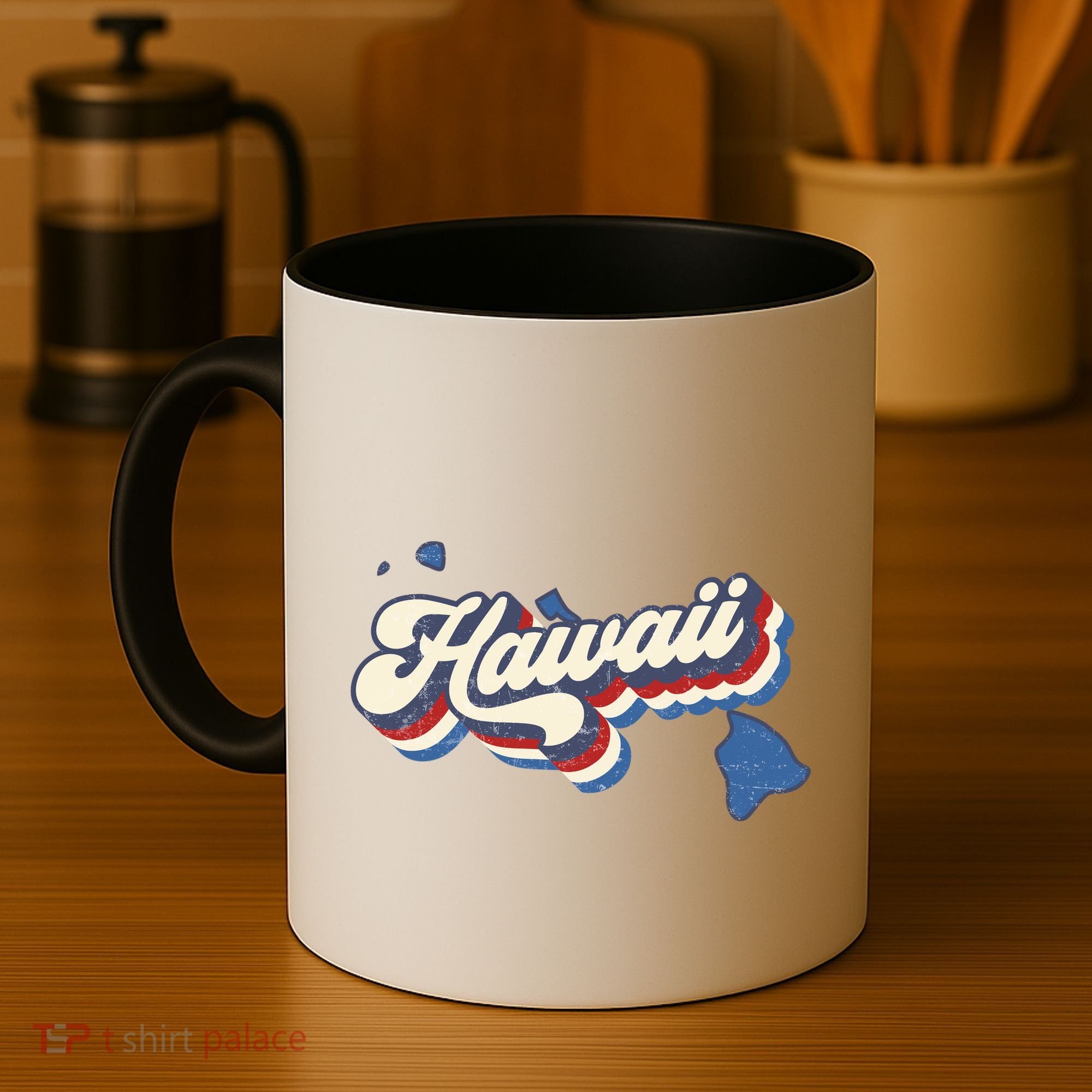 State Of Hawaii Retro Logo Coffee Mug