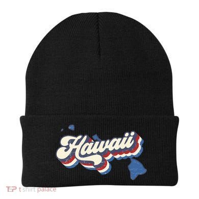 State Of Hawaii Retro Logo Beanie
