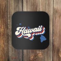 State Of Hawaii Retro Logo Coaster thumb 0