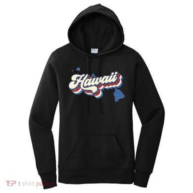 State Of Hawaii Retro Logo Women's Hoodie
