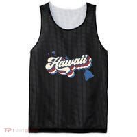 State Of Hawaii Retro Logo Mesh Reversible Basketball Jersey Tank thumb 0