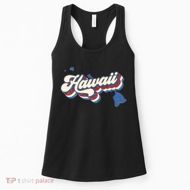 State Of Hawaii Retro Logo Women's Tank Top