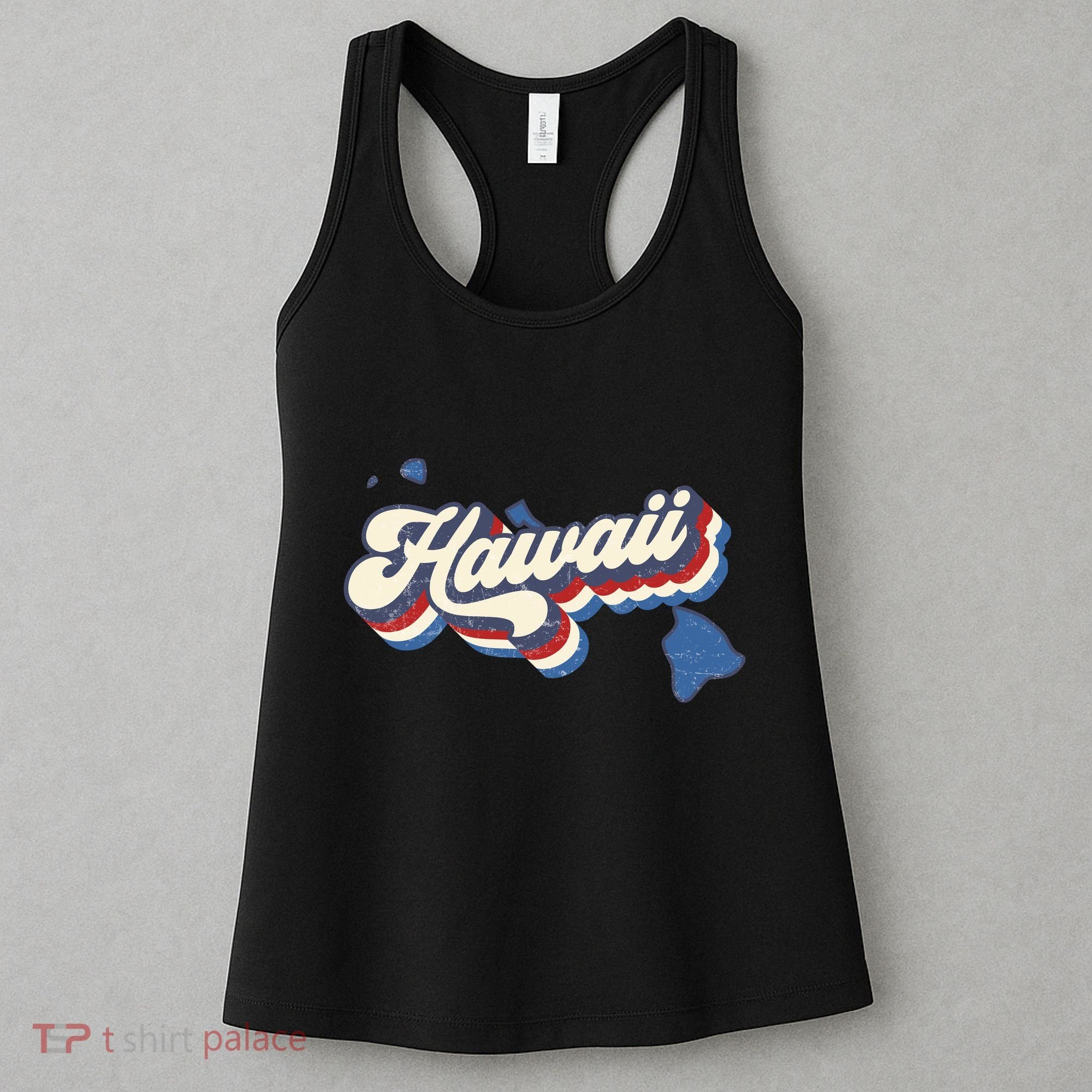 State Of Hawaii Retro Logo Women's Tank Top