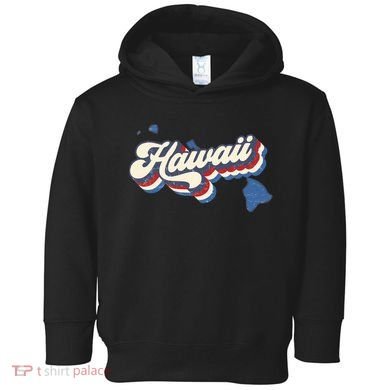 State Of Hawaii Retro Logo Toddler Hoodie