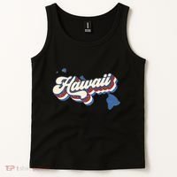 State Of Hawaii Retro Logo Tank Top thumb 2