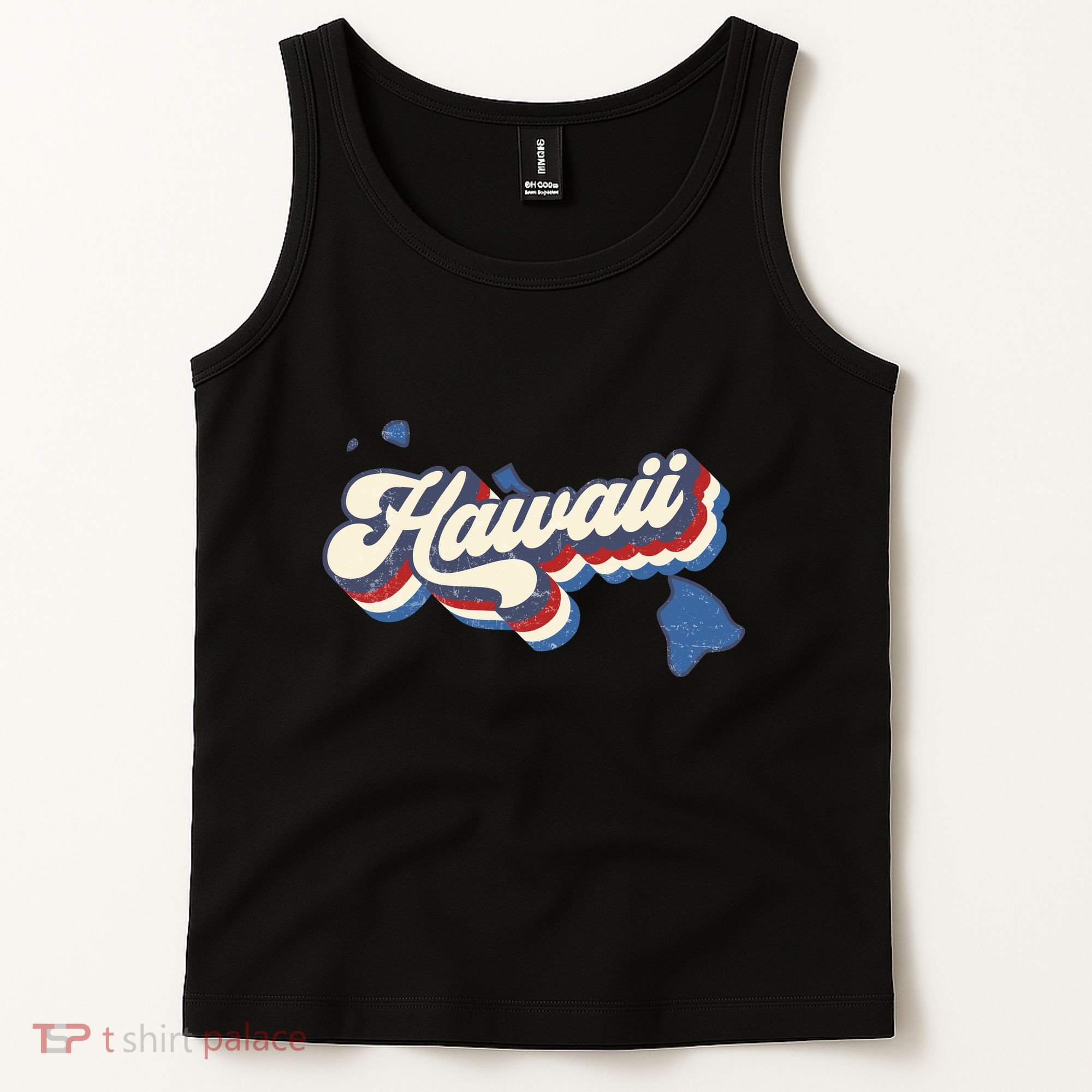 State Of Hawaii Retro Logo Tank Top