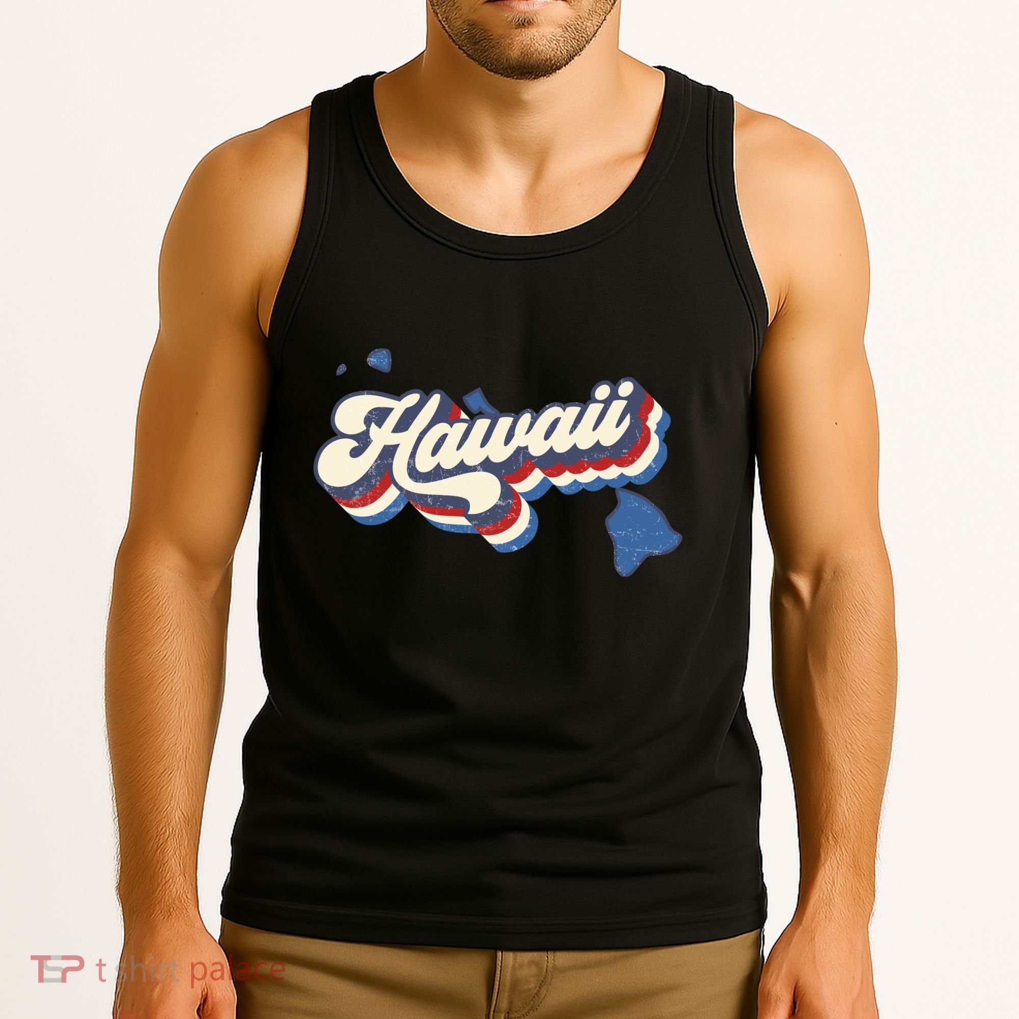 State Of Hawaii Retro Logo Tank Top