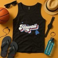 State Of Hawaii Retro Logo Tank Top thumb 4
