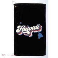 State Of Hawaii Retro Logo Golf Towel thumb 0