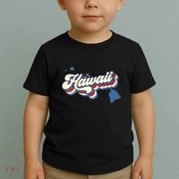 State Of Hawaii Retro Logo Toddler T-Shirt thumb 2