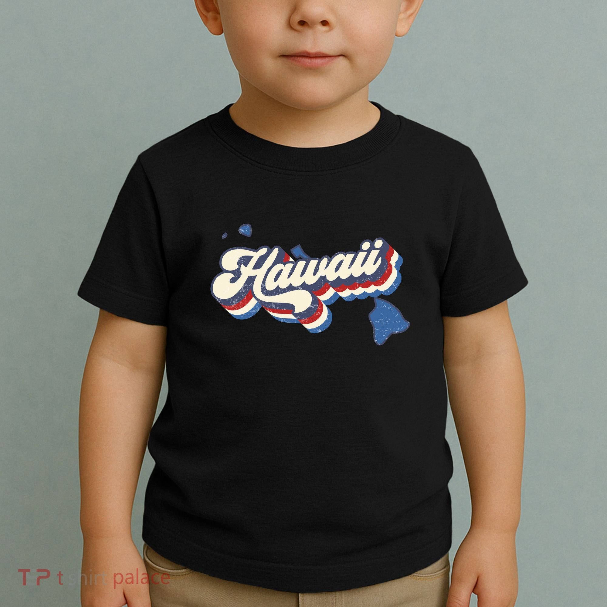 State Of Hawaii Retro Logo Toddler T-Shirt