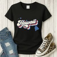 State Of Hawaii Retro Logo Women's T-Shirt thumb 3