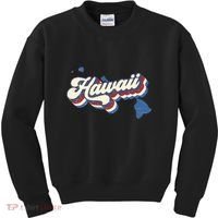 State Of Hawaii Retro Logo Kids Sweatshirt thumb 0