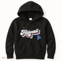 State Of Hawaii Retro Logo Kids Hoodie thumb 0