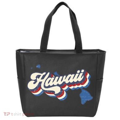 State Of Hawaii Retro Logo Tote Bag