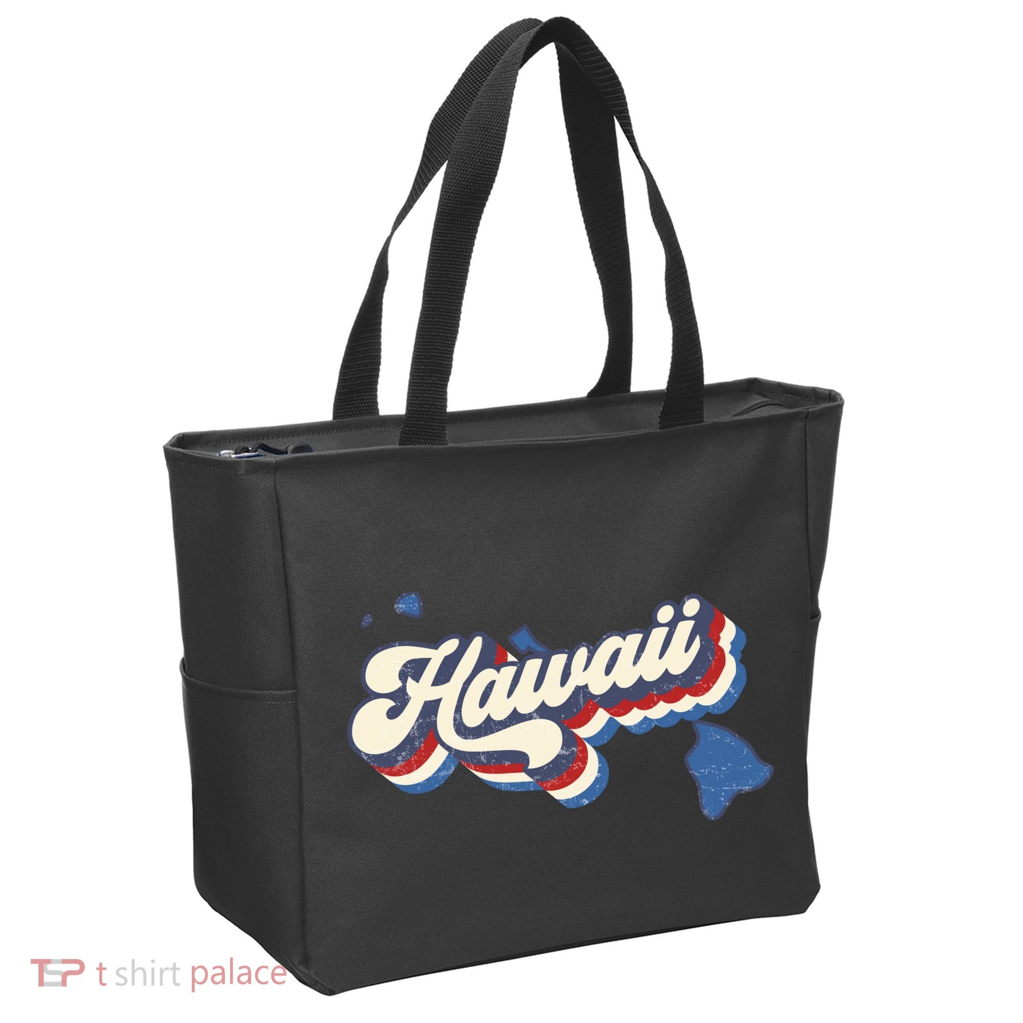 State Of Hawaii Retro Logo Tote Bag